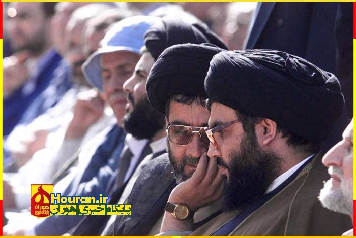 از راست: سید حسن نصرالله، سید ابراهیم امین السید وسیدهاشمی صفی‌الدین