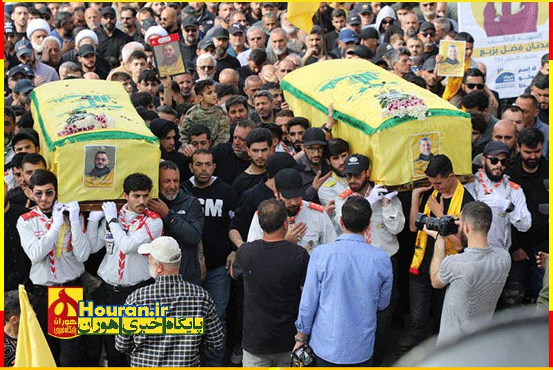 تشییع پرشکوه شهیدان مقاومت در زبقین؛ نماد وفاداری به آرمان‌های مقدس