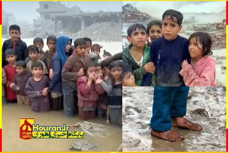 سرما، گرسنگی و بی‌پناهی کودکان غزه