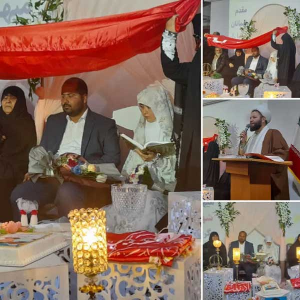 جشن عقد کنار مزار شهدا و عکس مدافعان حرم روی ماشین عروس!+تصاویر