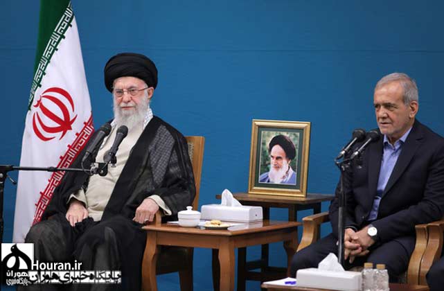 حضرت آیت الله خامنهای در دیدار مسعود پزشکیان