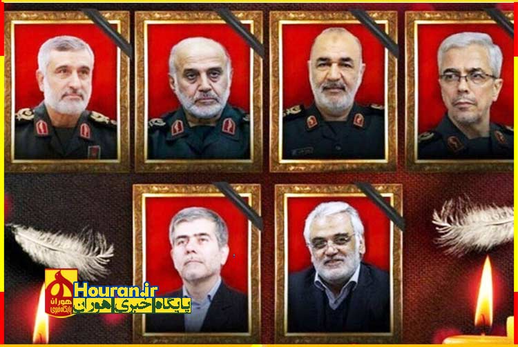 حماسهی مردم تهران با تشییع پیکر سردارانی که صهیونیستها را به زانو درآوردند